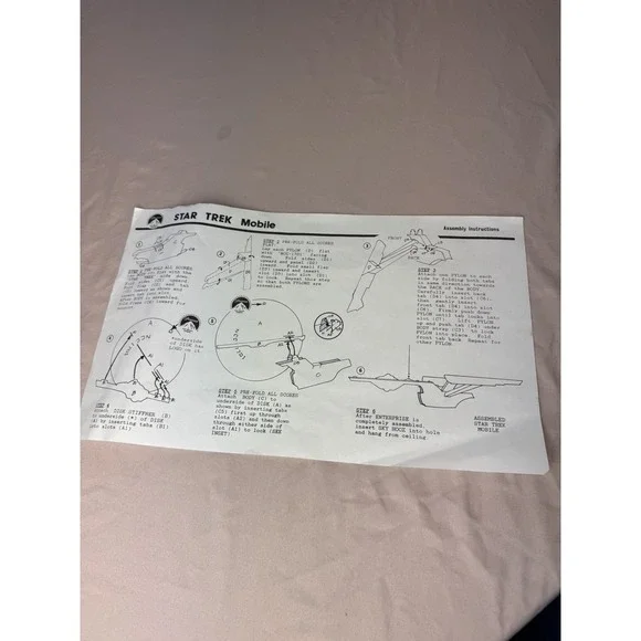 Star Trek "The Video Collection" U.S.S. Enterprise NCC-1701 Display Mobile 1988 - Picture 6 of 16